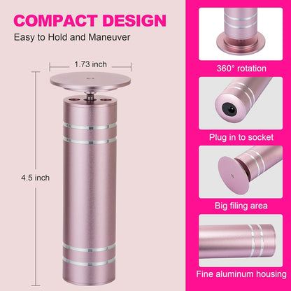 Electric Foot Callus Remover with 60 Pcs Sandpaper Discs, Adjustable Speed Electric Foot File Grinder, Professional Pedicure Tool for Dead Skin & Cracked Heel