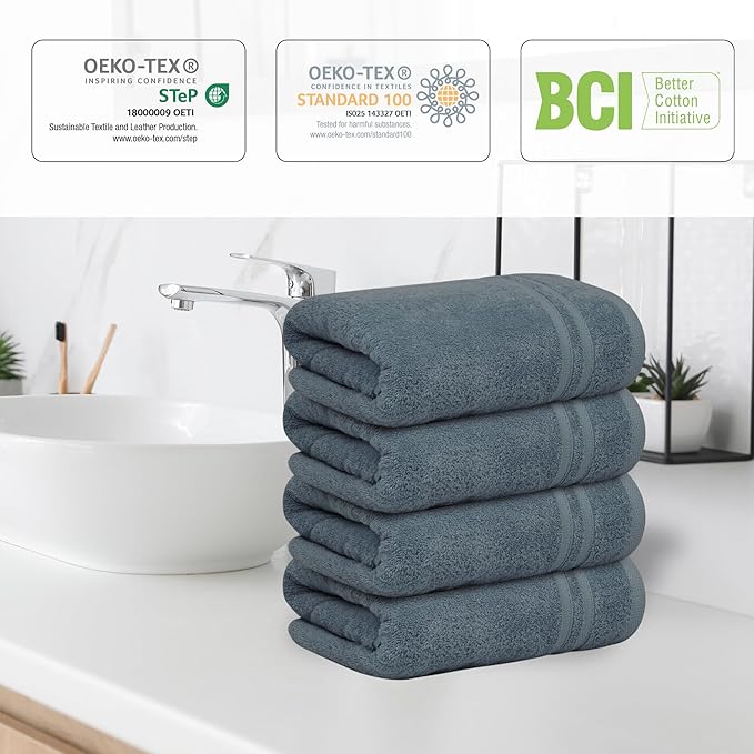 Infinitee xclusives blue hand towels