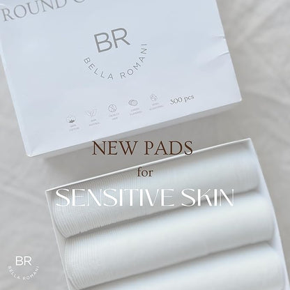 Cotton rounds makeup remover pads
