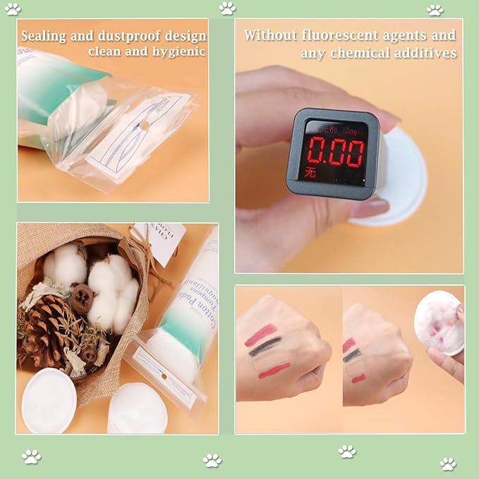 Premium cotton rounds for face,