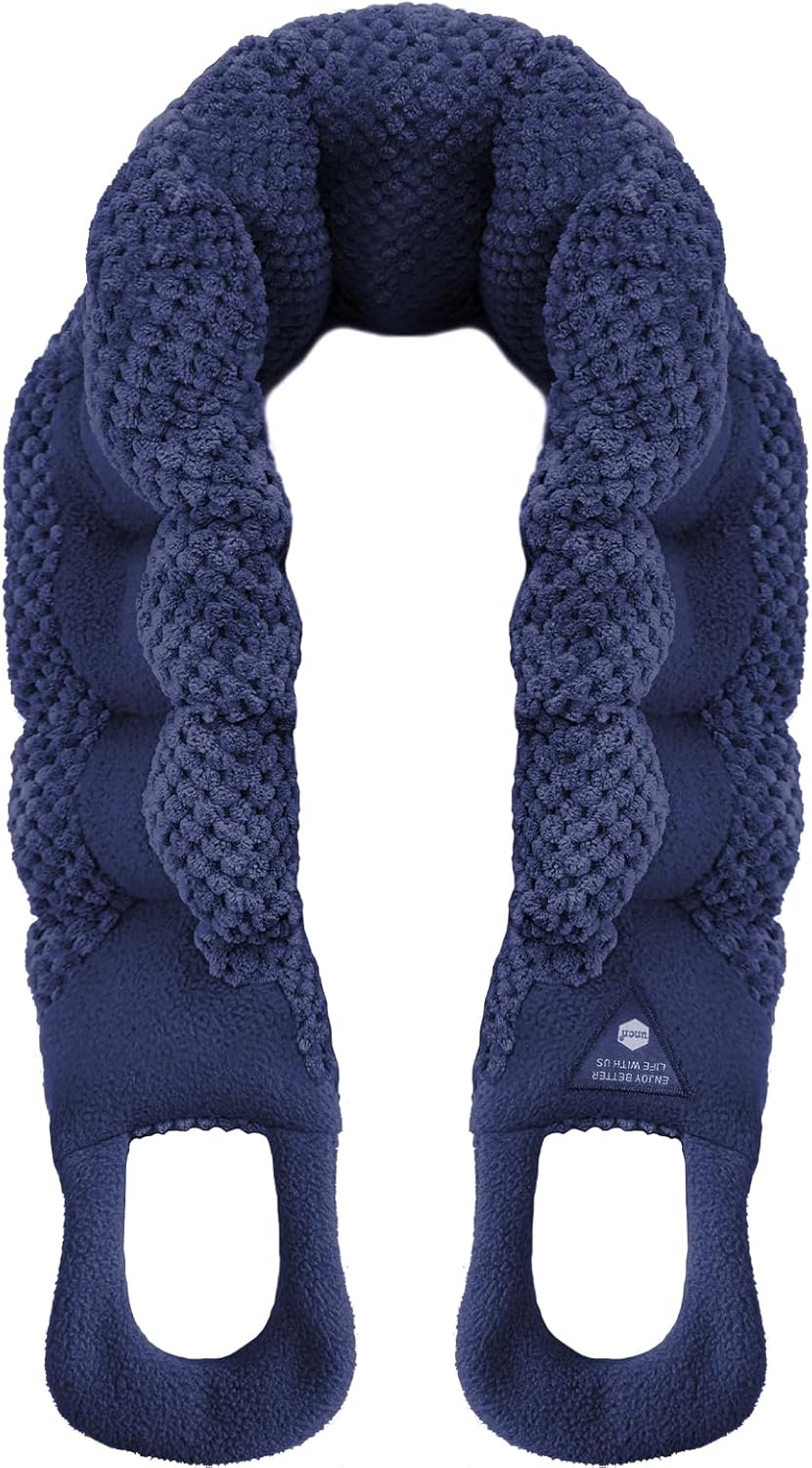 UNCN Long Heating pad for Neck and Shoulders Back 33 * 5.9" microwavable Large Moist Heat Pack Warm hot Compress Neck wrap Weighted Bag Massage Reusable Herbal Nature Calming Portable