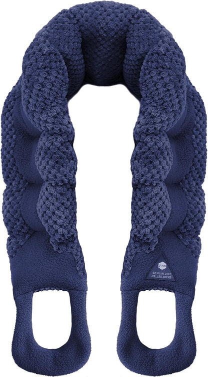 UNCN Long Heating pad for Neck and Shoulders Back 33 * 5.9" microwavable Large Moist Heat Pack Warm hot Compress Neck wrap Weighted Bag Massage Reusable Herbal Nature Calming Portable