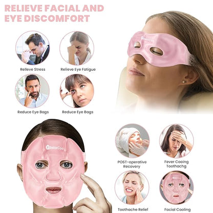 Ice face eye mask for