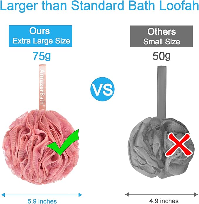 Amazerbath loofah sponge 75g/piece, exfoliating