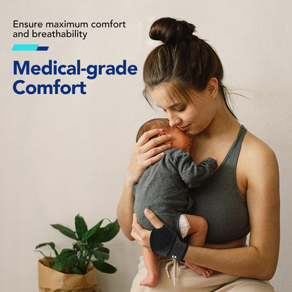 2 x Wrist Brace with Soft Thumb Opening for Mild Carpal Tunnel Tendonitis Arthritis Sprains (Not for Thumb), Compression Hand Brace for Women Men, Wrist Support Strap for Sports Work Typing Sleeping