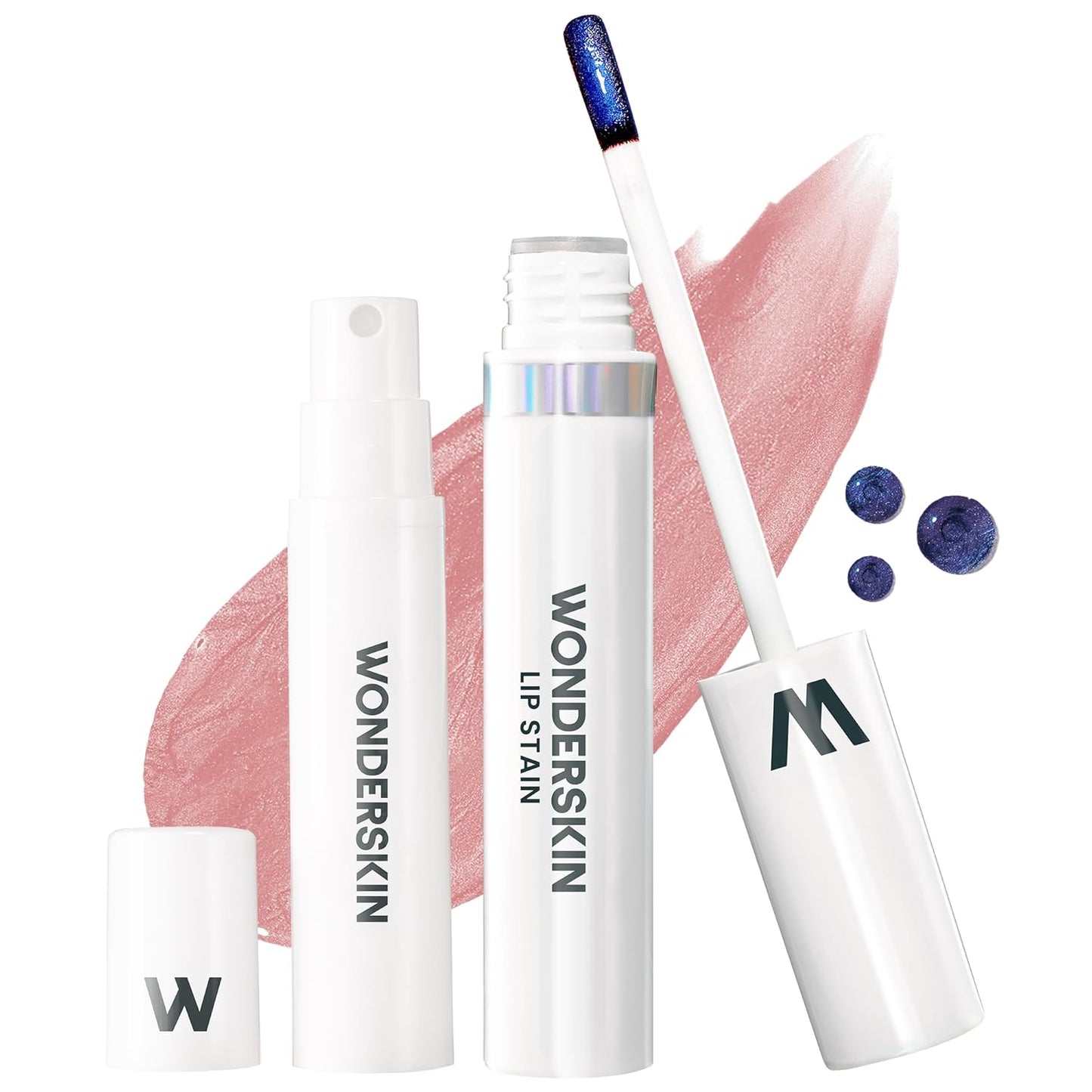 Wonderskin Wonder Blading All Day Lip Stain Peel Off Masque and Reveal Kit - Long Lasting, Waterproof Nude Lip Tint, Transfer Proof Natural Makeup Stain Kit (XOXO)
