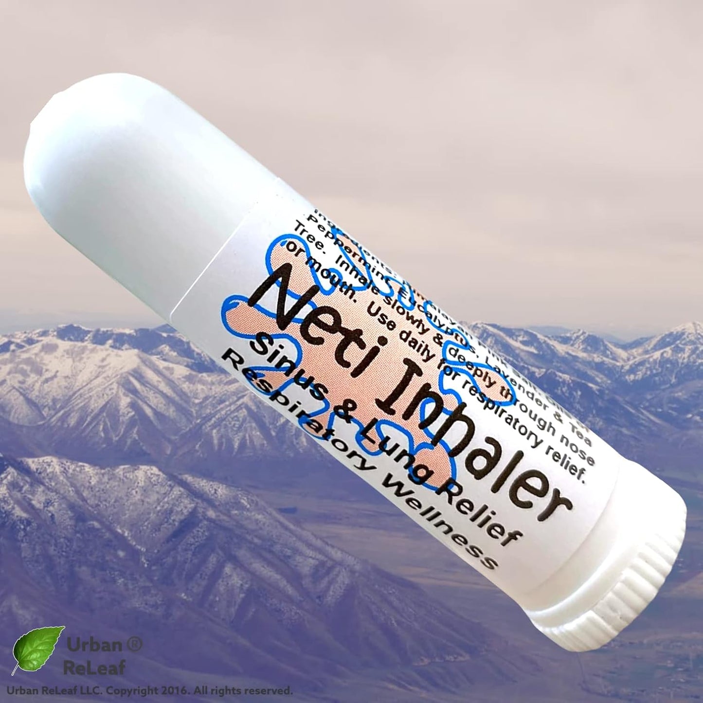Urban ReLeaf NETI Salt Air Relief INHALER! Fast Relief. Soothing Sinus & Lung, Himalayan Salt & Botanicals! Respiratory Wellness. Healing Aromatherapy. Energizing! 100% Natural, Vegan, Made in the USA