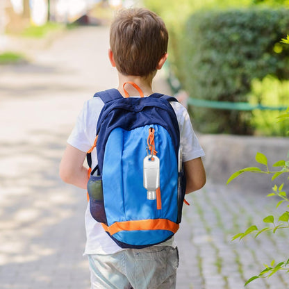 5 Pack Refillable Travel Plastic Bottles Containers with Clip Hand Sanitizer Travel Size Holder with Keychain Empty Bottles for Kids and Adult