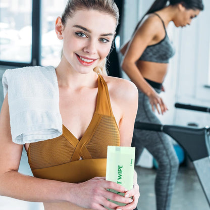 Timgle 300 Pack Individually Wrapped Wet Wipes Bulk Travel Size Unscented Hand Wipes Packets, Wet Napkins Clean Hands Quickly for Travel Homeless Restaurant Barbecue Wedding(Green)