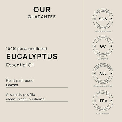 VINEVIDA Eucalyptus Essential Oil - Gallon Undiluted - Pure, Natural, and Raw Eucalyptus Oil for DIY Candle Scents, Soap Making, and More - 8 lbs