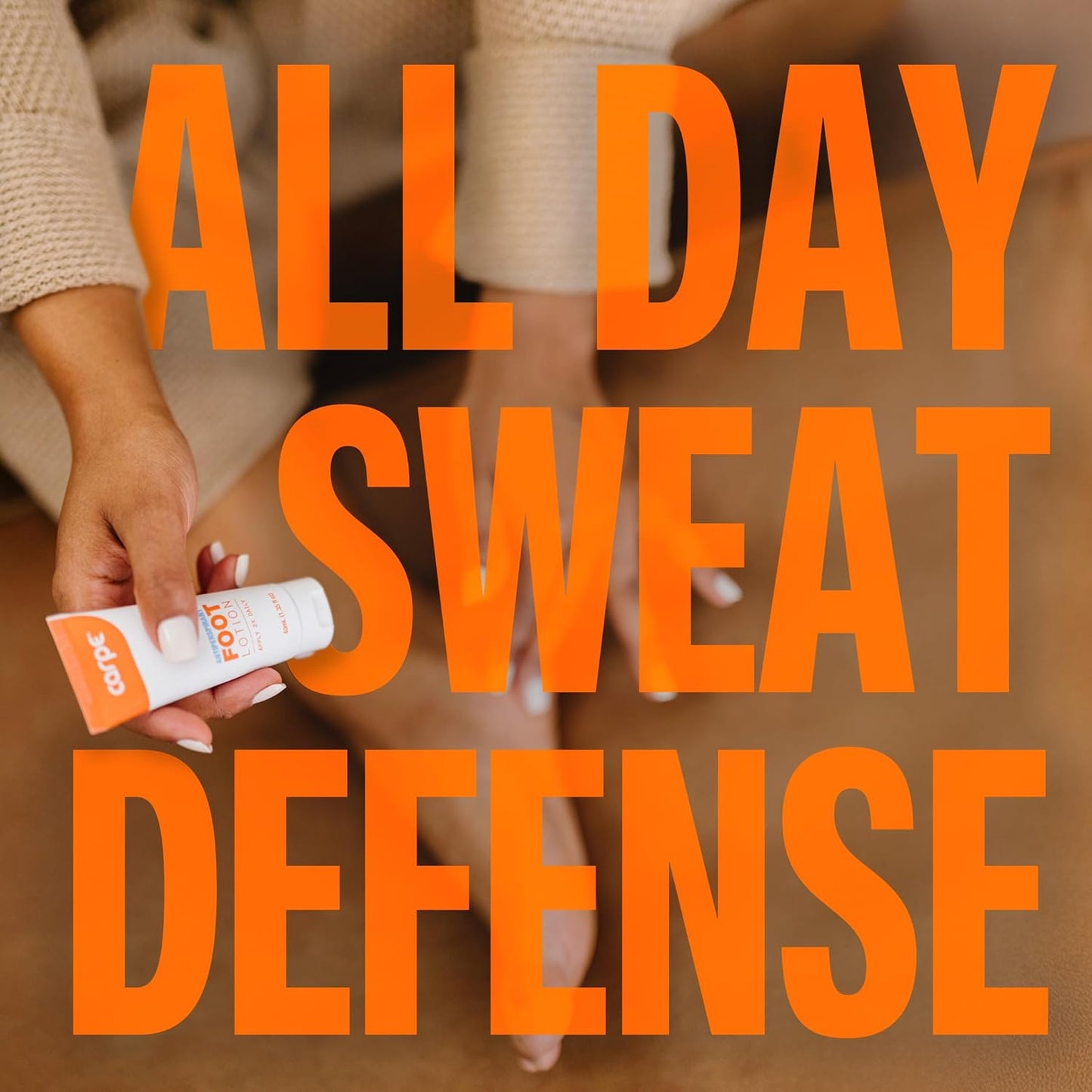 Carpe Sweat Absorbing Foot Lotion & Foot Exfoliating Scrub Regimen - A Total Solution for Sweaty Smelly Feet