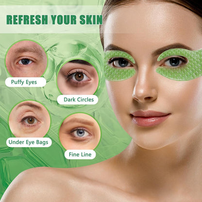 SACATR Under Eye Patchs-Seaweed Eye Patches,Under Eye Patches for Puffy Eyes and Dark Circles,Reduce Under Eye Bags,Smooth Wrinkles-Skin Moisturizing-5Pairs