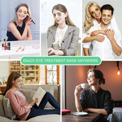 Aloe Vera Eye Mask, 60 Pcs Under Eye Patches, Eye Treatment Mask for Under Eye Bags, Dark Circles, Puffy Eyes, Fine Lines, Anti-Aging and Anti-Wrinkle, Hydrating Eye Mask Skincare