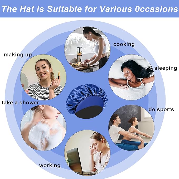 4pcs silk bonnet for sleeping