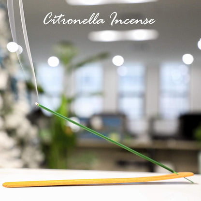 DERDUFT Citronella Incense Sticks, Citronella Incense with Portable Holder, Lemongrass Sticks for Outdoor and Indoor, 120 Packs