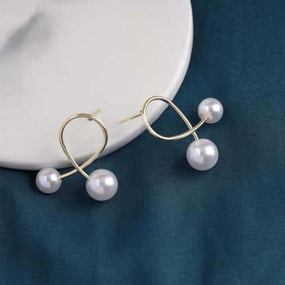 Vintage Pearl Drop Earrings Gold Pearl Stud Earrings Boho Tiny Pearl Earrings Pearl Wedding Earrings Jewelry for Women