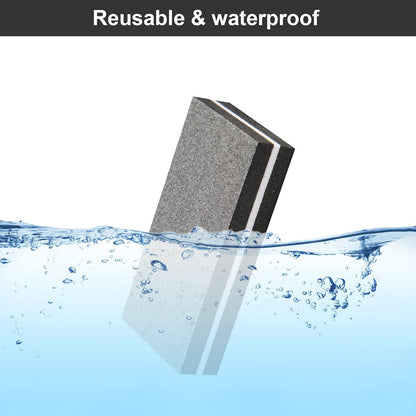 Buffer Block Nail File, 100/180 Grit Sponge Nail Buffers for Acrylic Nails, Mini Buffing Block Double Sided for Manicure Tools 30 Count - Black