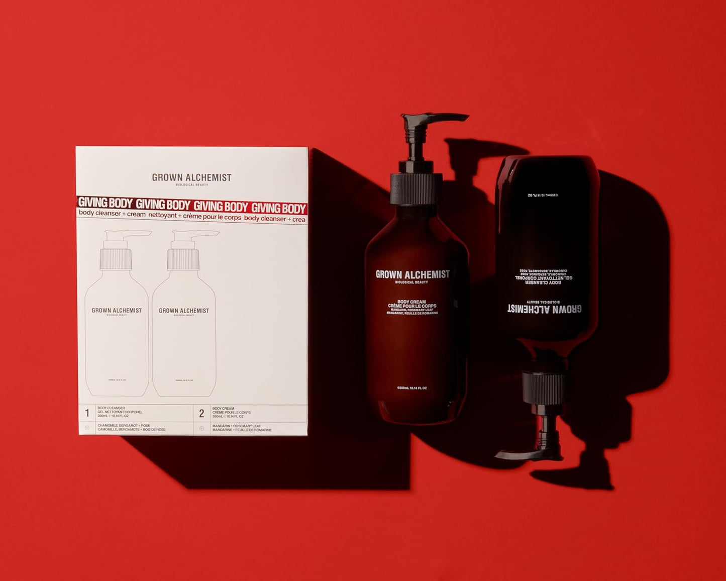 Grown Alchemist Giving Body, Body Cleansing Limited Edition Gift Set, (Body Wash + Lotion)