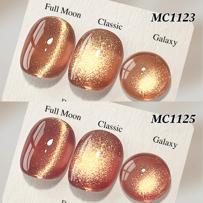 Double Rhythm 6 Colors Cat Eye Gel Polish Set Shimmer Glitter with Magnet Holographic Reflective Magnetic UV Nail Art Kit (6-Kit 42)