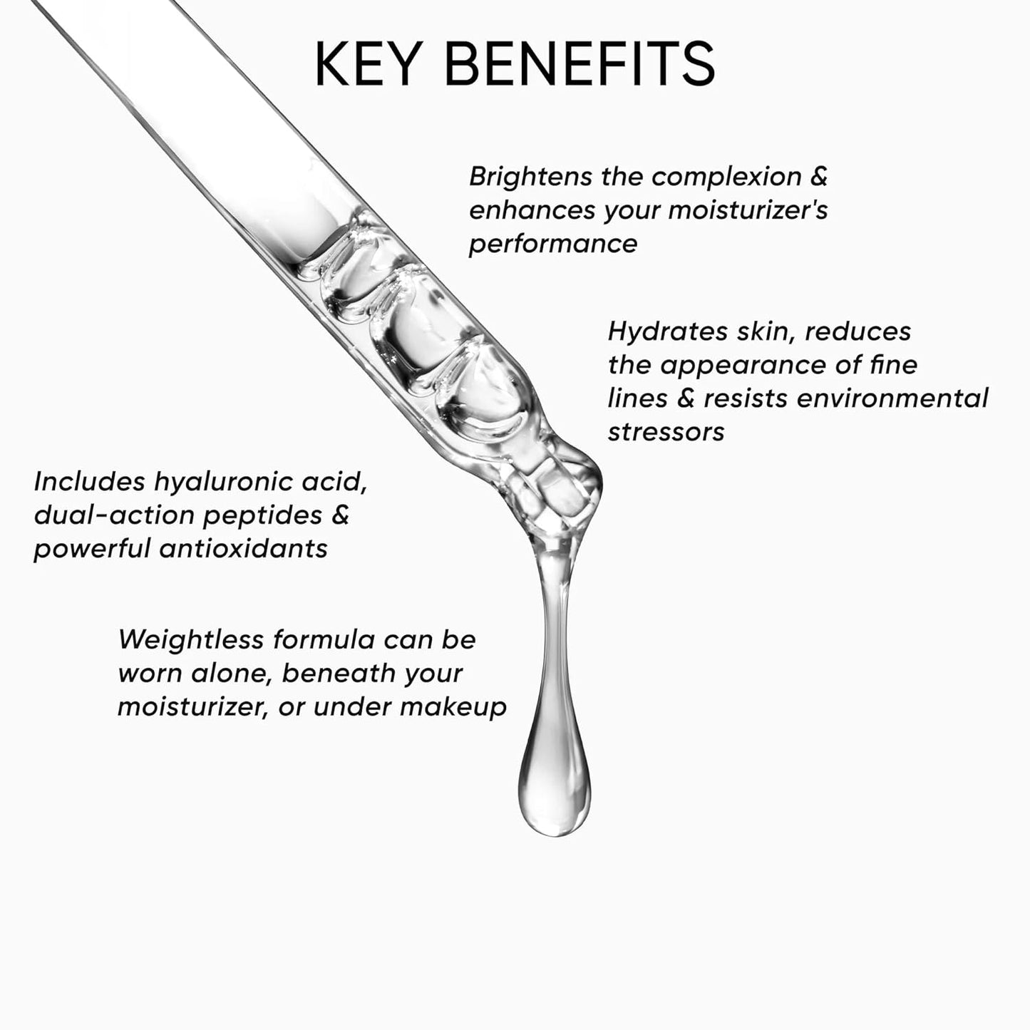 Trish McEvoy Beauty Booster Hyaluronic Face Serum, 1.0 fl oz/30 ml