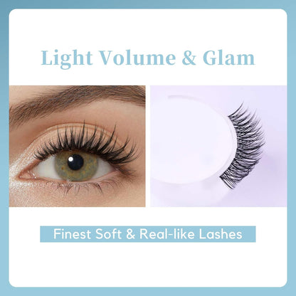 GAQQI Lash Clusters Volume & Wispy Eyelash Clusters 10-14mm Cluster Lashes 120PCS, Cluster Eyelash Extensions C Curl, Ultra-thin & Soft Clear Band False Lashes Wide Band (WING)