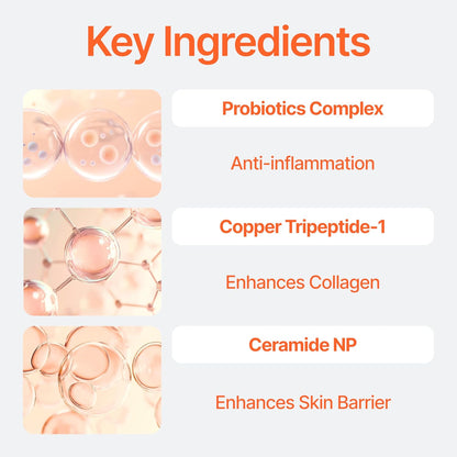 Bifida Barrier Ampoule, CUSKIN, Mild and Moisturizing Korean Skin Care Face Serum Ampoule with Ceramide NP and Hyaluronic Acid for Hydration and Skin Elasticity, 50ml (1.69 Fl. Oz.)