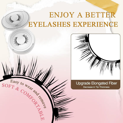 Ealra Craft Magnetic Eyelashes with Applicator,Lumentes Magnetic Eyelashes,3D Soft Flex,Reusable No Glue Needed Soft Lashes for Wmen with All-Day Wear(Fuller#05)