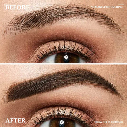 Kaely 2Pcs Thickening Brow Mascara,Tinted Eyebrow Gel Waterproof,Eyebrow Color Makeup,Brow Fast Sculpt,Vegan,Cruelty Free,maquillaje gel para cejas a prueba de agua,07 Espresso