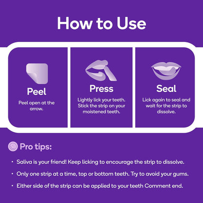 Burst Teeth Whitening Breath Strips (Polar Mint/1 Pack) | Instantly Freshens Breath on The Go | Visibily Whiter Teeth in Just One Use | Dissolves on Teeth