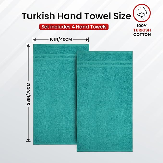 Infinitee xclusives teal hand towels