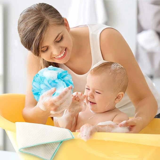 Bath loofah sponge back scrubber