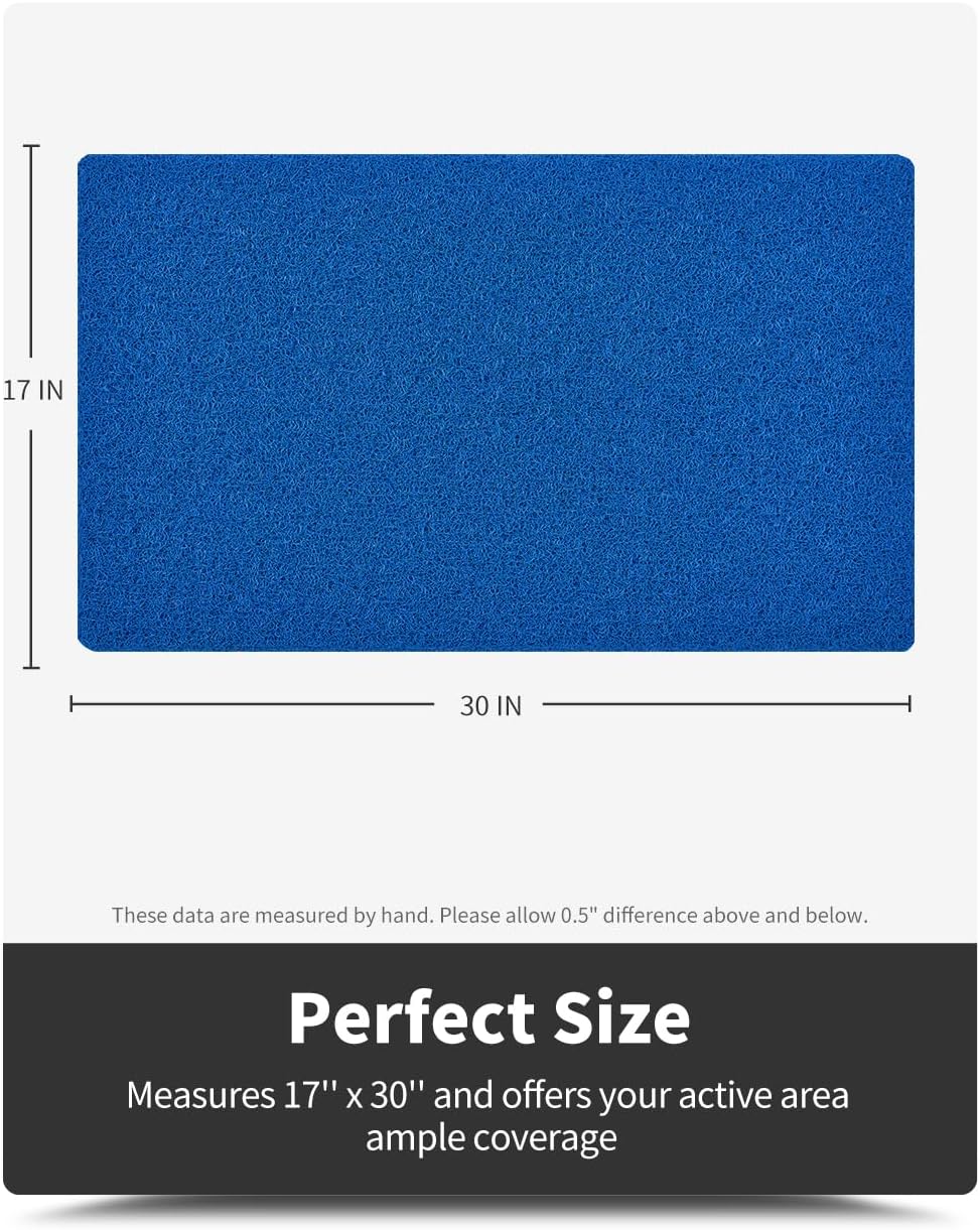 Non-Slip Bathtub Mat, 17x 30 Inch, Shower Mats for Bath Tub, PVC Loofah Bathroom Mats for Wet Areas, Quick Drying