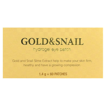 Gold & Snail Hydrogel Eye Patch (60 pcs) by Petitfee