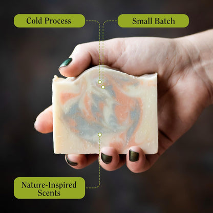 CompassSoap The Journey | Natural Bar Soap for Men & Women | Body & Face Soap Bar for Women and Men | Minimalist & Gentle Lather | Natural Bath Soap, Paraben & Phthalate Free | 5 oz, Pack of 2