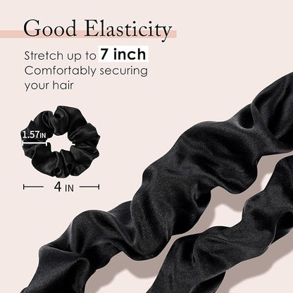 OLESILK 100% Mulberry Silk-Scrunchies for