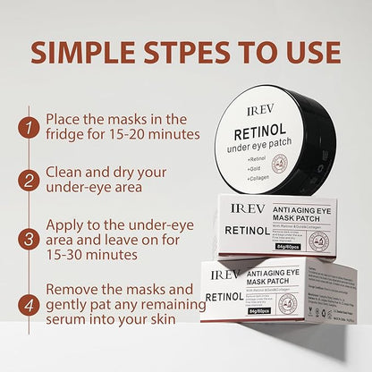 30 pairs retinol collagen eye