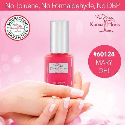 Karma Naturals Nail Polish – Non-Toxic, Vegan & Cruelty-Free (Mary Oh!, 0.43 fl oz)