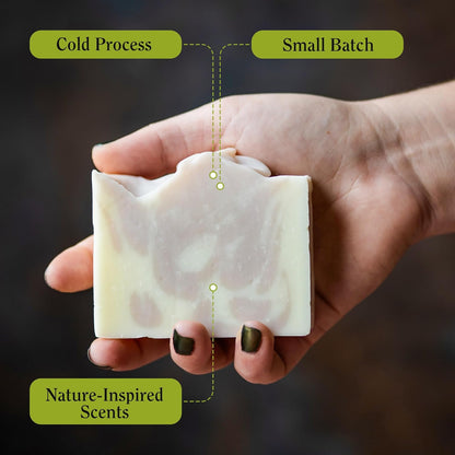 CompassSoap Bulgarian Lavender | Natural Bar Soap for Men & Women | Body & Face Soap Bar for Women and Men | Minimalist & Gentle Lather | Natural Bath Soap, Paraben & Phthalate Free | 5 oz, Pack of 2