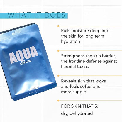 Lapcos aqua sheet mask, hydrating