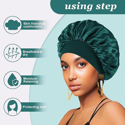 4pcs silk bonnet for sleeping,hair