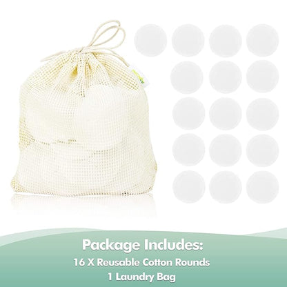 Wegreeco cotton rounds reusable -