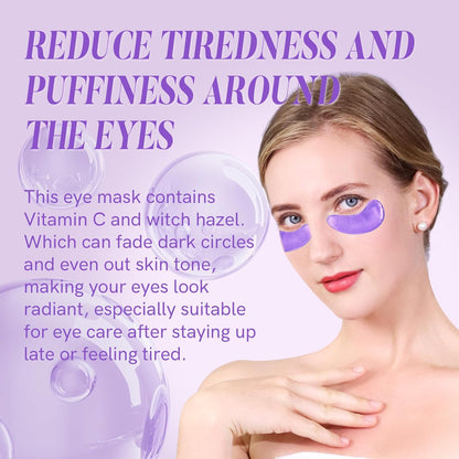 Under Eye Patches with Vitamin C and Witch Hazel Eye Mask for Dark Circles and Puffiness,Face Mask Skin Care Products 30 Pairs