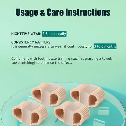 Bunion Corrector for Women Big Toe, Silicone Toe Separators for Women, Spacers Bunion Correctors for Overlapping Toes, Hammer Toes Straightener Alignment Relieve Foot Pain