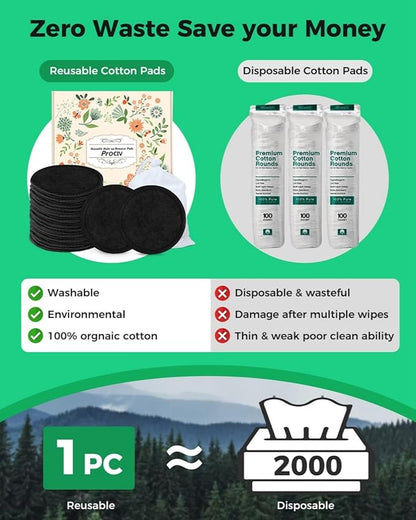 Prociv reusable makeup remover pads