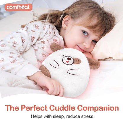 Cute Dog Microwave Heating Pad for Pain Relief, Unscented Microwavable Heating Pads Stuffed Animal for Cramps, Neck Shoulder, Muscles, Natural Heat Pack Moist Heat with Washable Cover