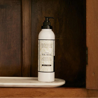 Archipelago Botanicals Soy Milk Lotion for Rehydration and Regeneration, Soy Body Lotion and Moisturizer for Dry or Sensitive Skin, Paraben-Free, Phthalate-Free, 18 oz