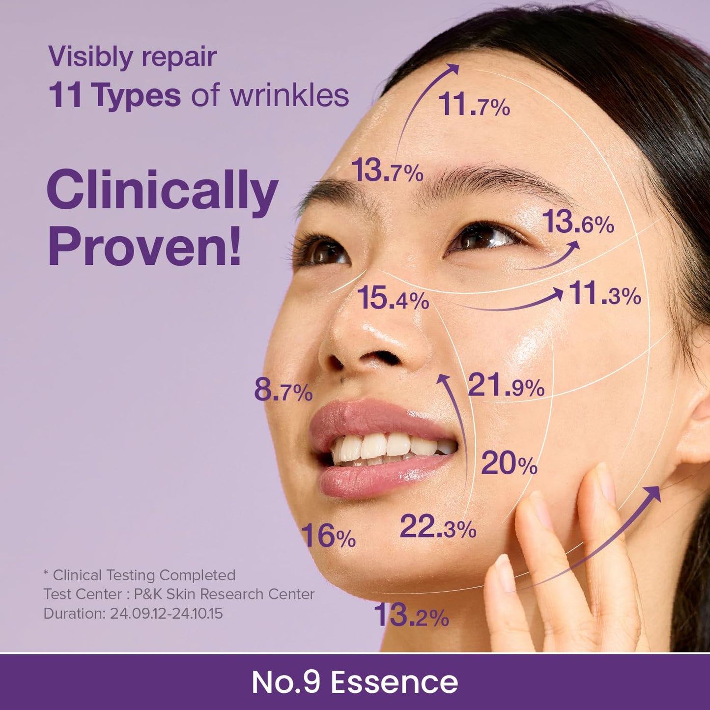 numbuzin No.9 Essence | NAD+ BIO Lifting-sil Essence | Lifting, Firming, Wrinkles, Fine Lines, Elasticity | Peptides, NAD+ | Serum for Aging, Dull Skin | 1.69 fl. oz.