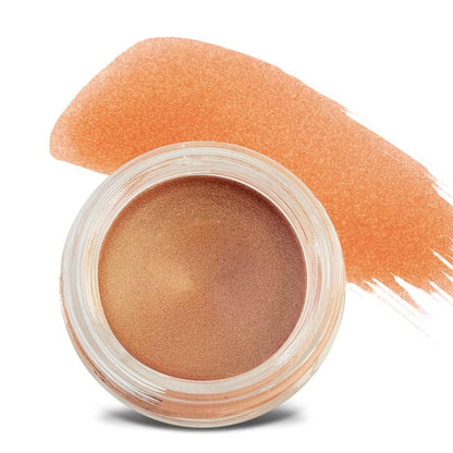 Mommy Makeup Any Wear Creme Eyeshadow - Waterproof, Crease-Proof, Long Lasting, High Pigment, Oil-free - Cream to Powder for Eyes, Cheeks & Lips (Golden Apricot)