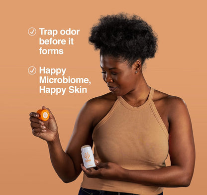 Hume Supernatural Aluminum Free Deodorant for Women & Men - Safe for Sensitive Skin - Probiotic, Plant-Based, Baking Soda Free, Aloe, & Cactus Flower, Anti Sweat, Stain & Odor - Amber Woods, 1-Pack