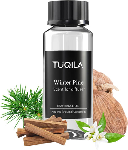 Hotel Waterless Diffuser Oil Winter Pine, Essential Scent Oil Usage Cold Air Waterless Diffuser, Luxury Scents Oils Fragrance Bottle120 ML Home Natural Flavour